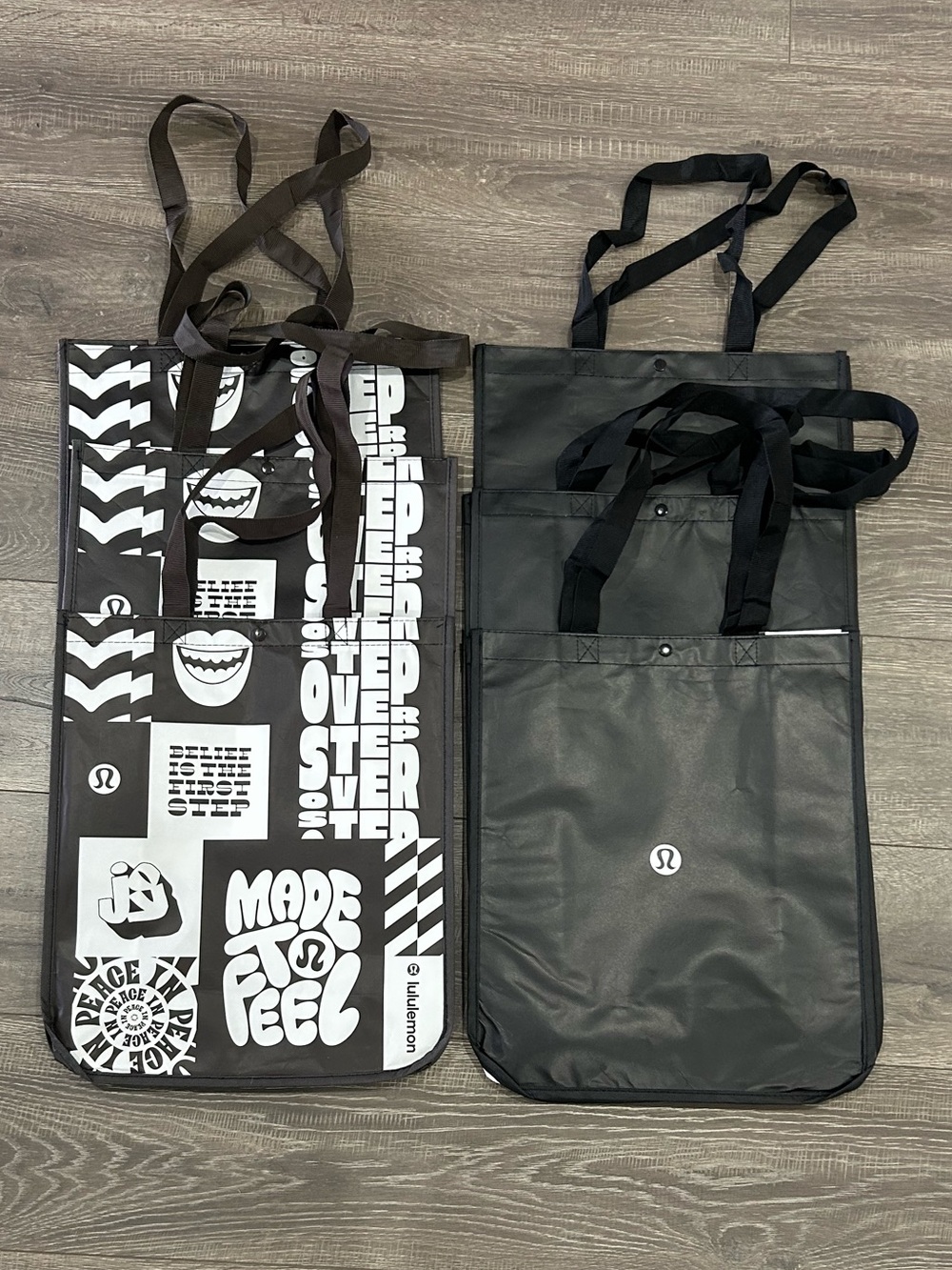 6xlululemon athletica reusable Tote bags-large size